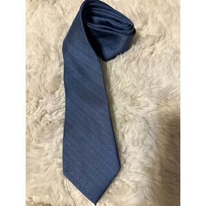 Ferucci Classic Navy Blue‎ Silk Tie Elegant Formal Wear Accessory